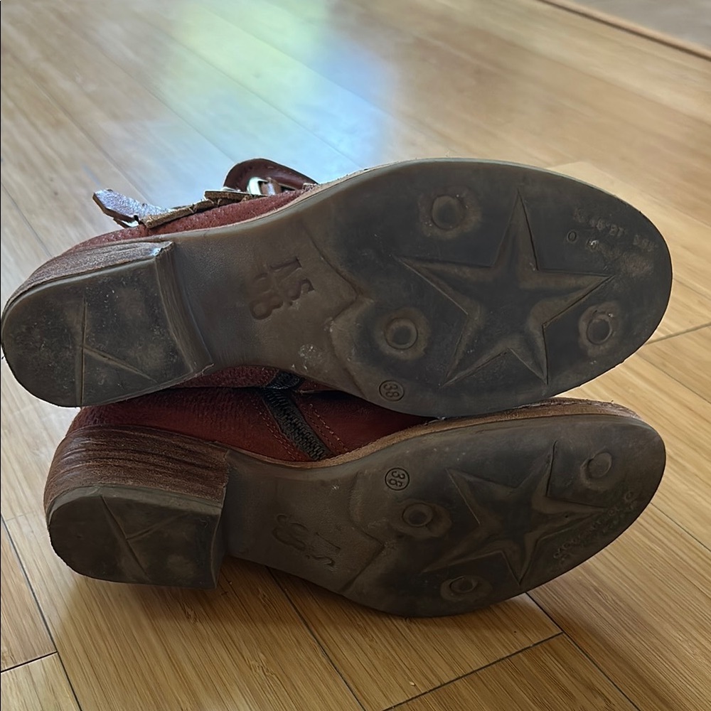 A.S.98 Phoenix Women's Leather Ankle Boots in Rust & Tan, Womens EU 38 - Picture 9 of 9